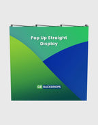 Portable Straight Fabric Pop-Up Wall