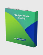 Portable Straight Fabric Pop-Up Wall