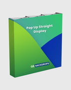 Portable Straight Fabric Pop-Up Wall