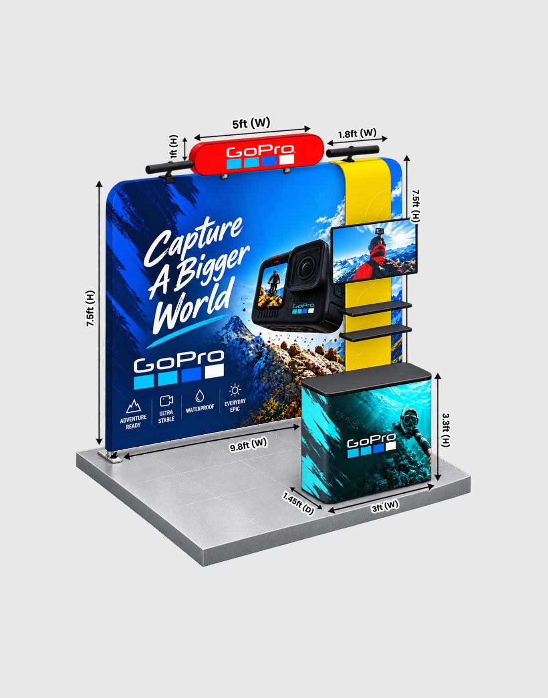 exhibit kit straight backwall