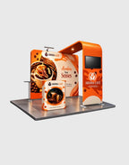 10ft portable TV exhibit display for events