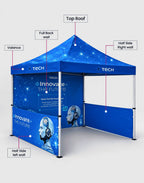 (10ft x 10ft) Heavy Duty Custom Canopy Tent