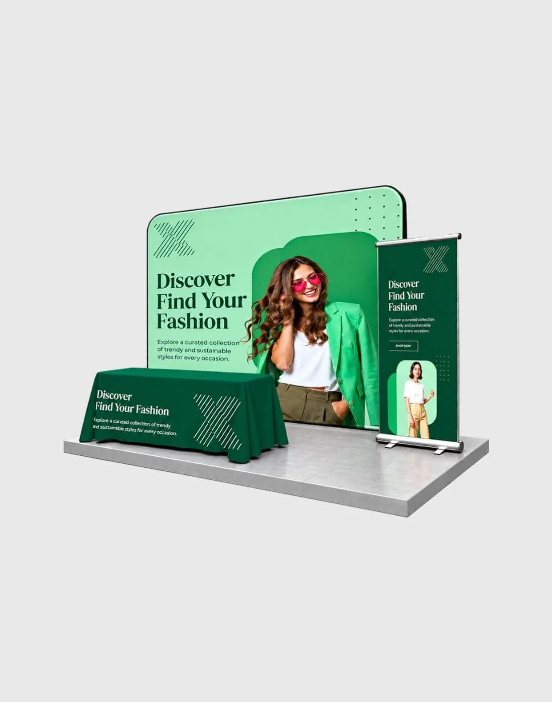 10x10 basic trade show booth