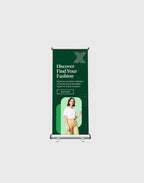 banner stand with aluminum frame