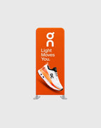 L-arch booth for showcasing products at trade shows