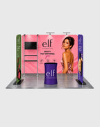 trade show booth kit with TV shelf