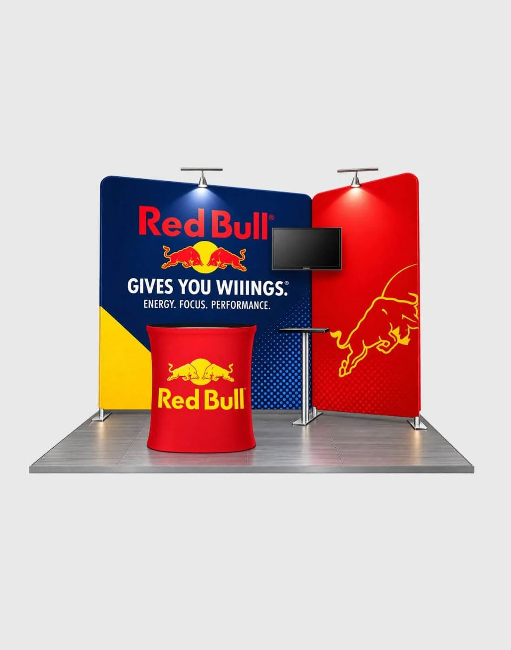 twin inclined wall booth kit for trade shows