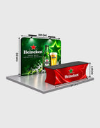 portable booth with backwall and table cover