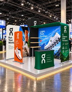 10x10ft L-Arch Trade Show Booth Kit 3D shelf wall box