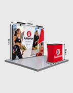 straight exhibit booth display for exhibitions