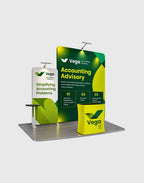 10x10 trade show straight wall display
