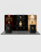 arched wall exhibition booth display