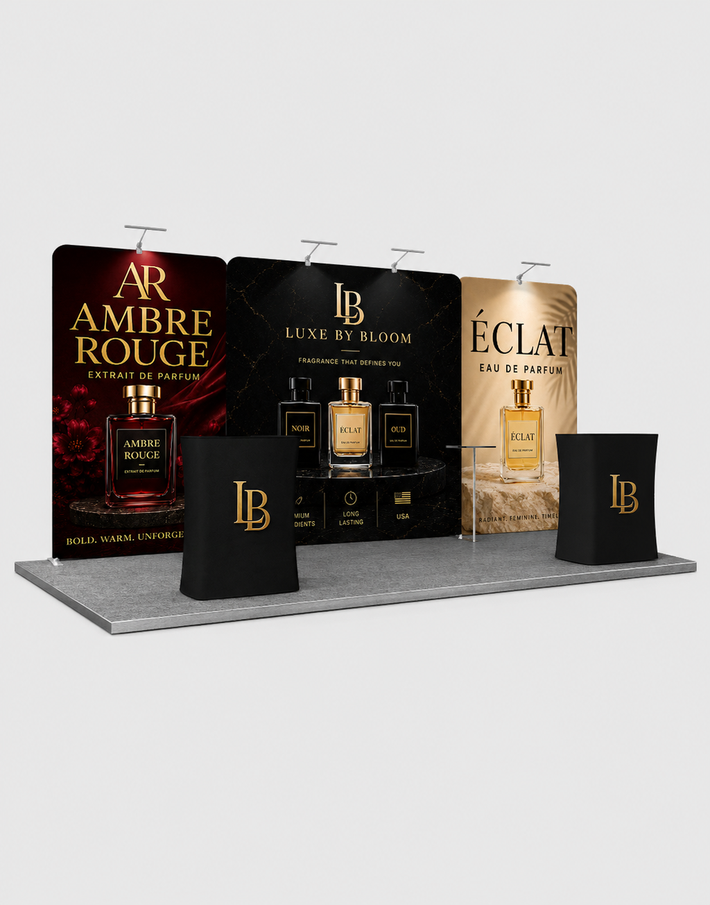 10x20 curved arch booth kit for trade shows
