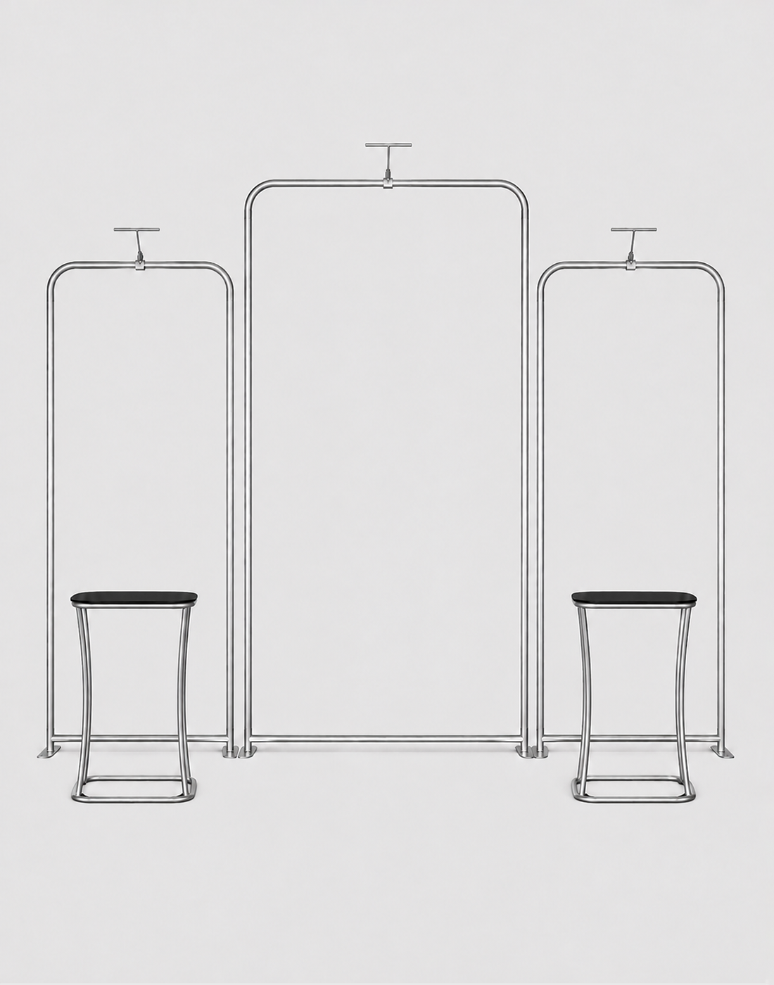 curved arch exhibit display for trade shows aluminum frame