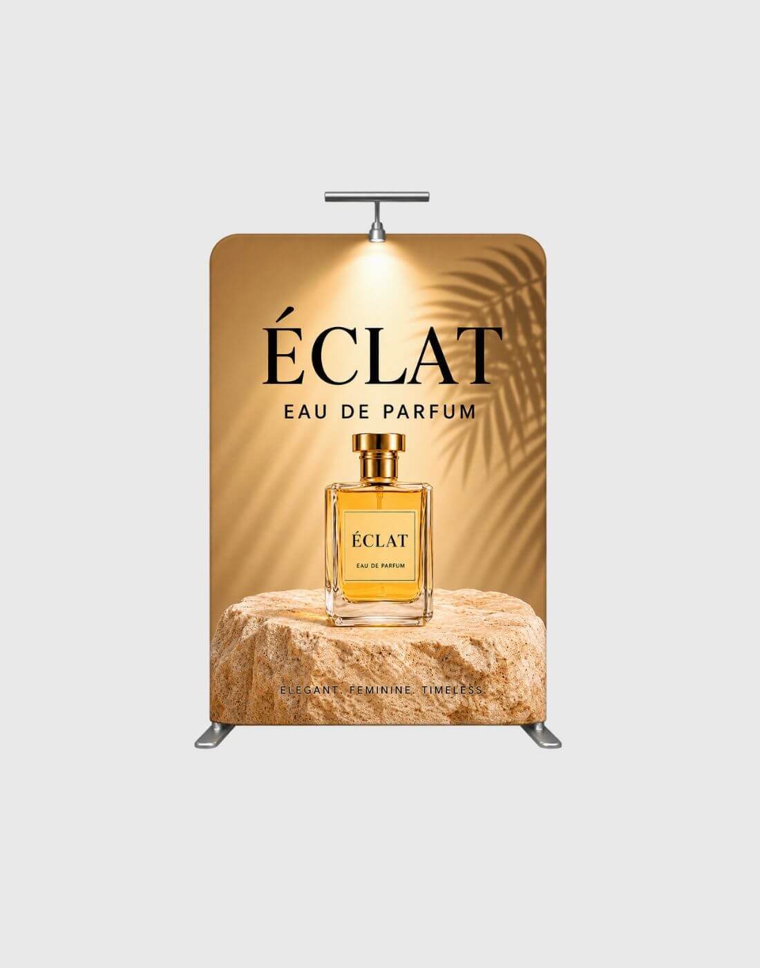 curved trade show display booth