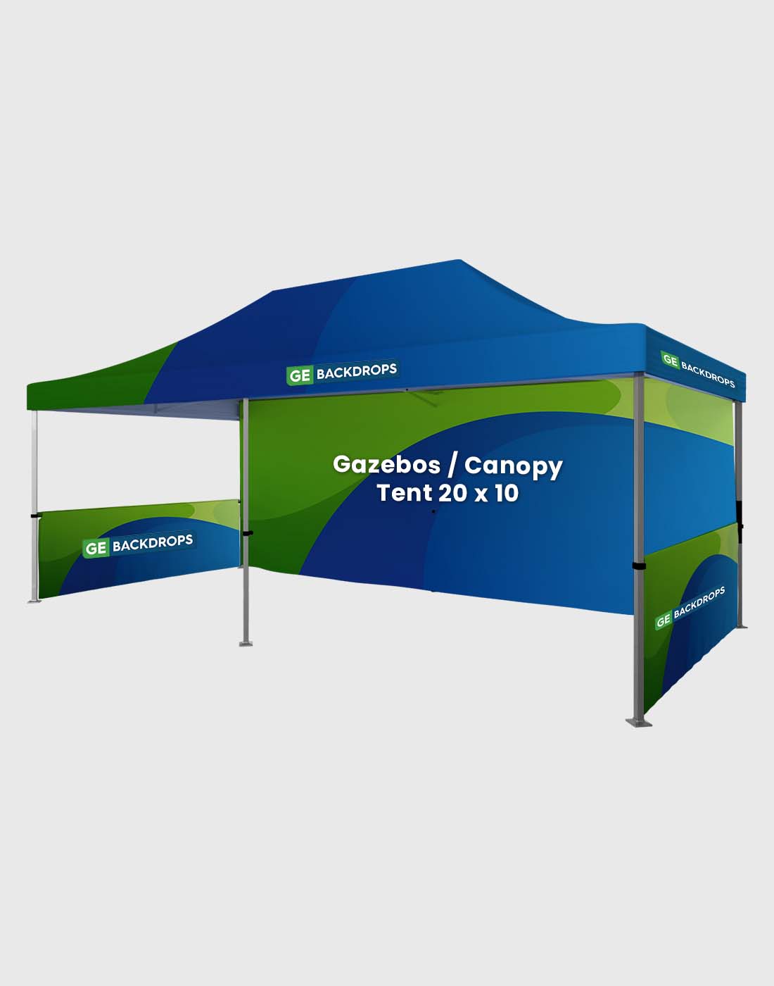 Heavy Duty Custom Canopy Tent (20ft x 10ft)