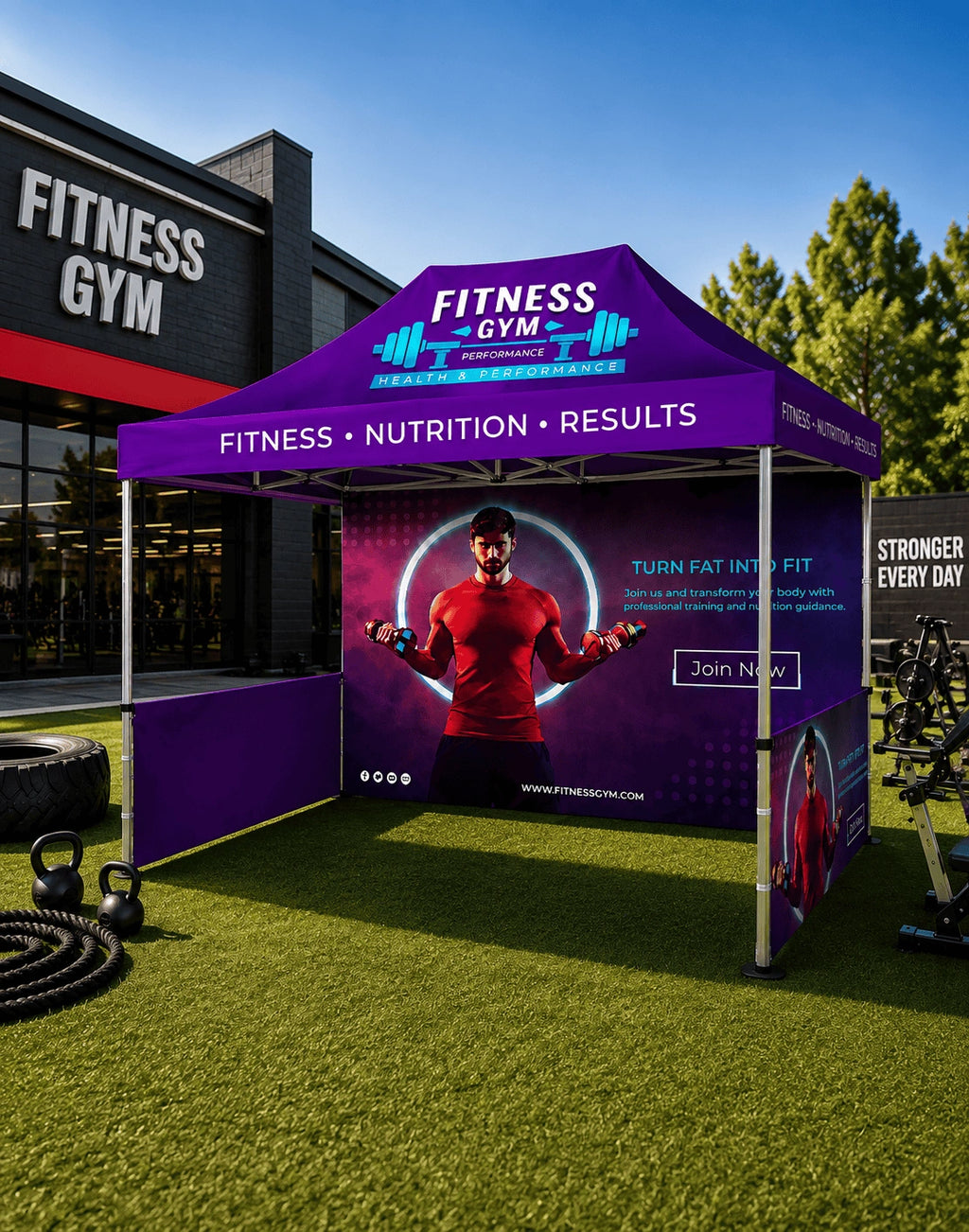 (15ft w x 10ft h ) Heavy Duty Custom Canopy Tent