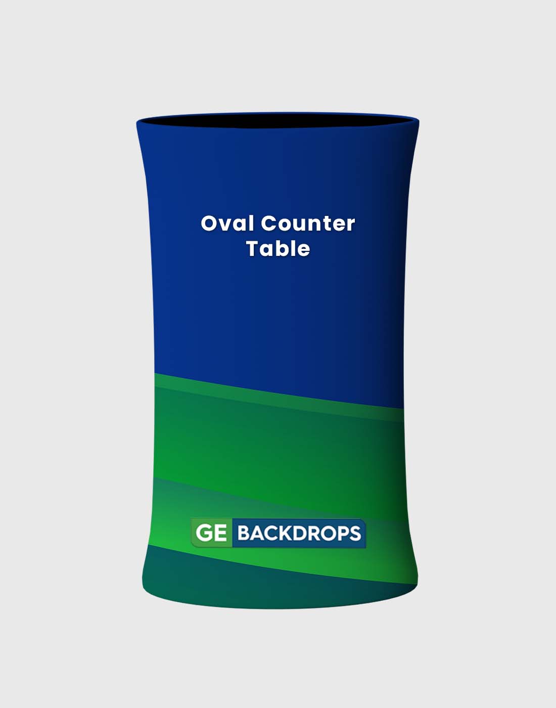 Oval Fabric Display Counter (For Podium & Booth Exhibitions)