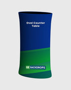 Oval Fabric Display Counter (For Podium & Booth Exhibitions)