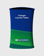 Triangle Fabric Display Counter (For Podium & Booth Exhibitions)