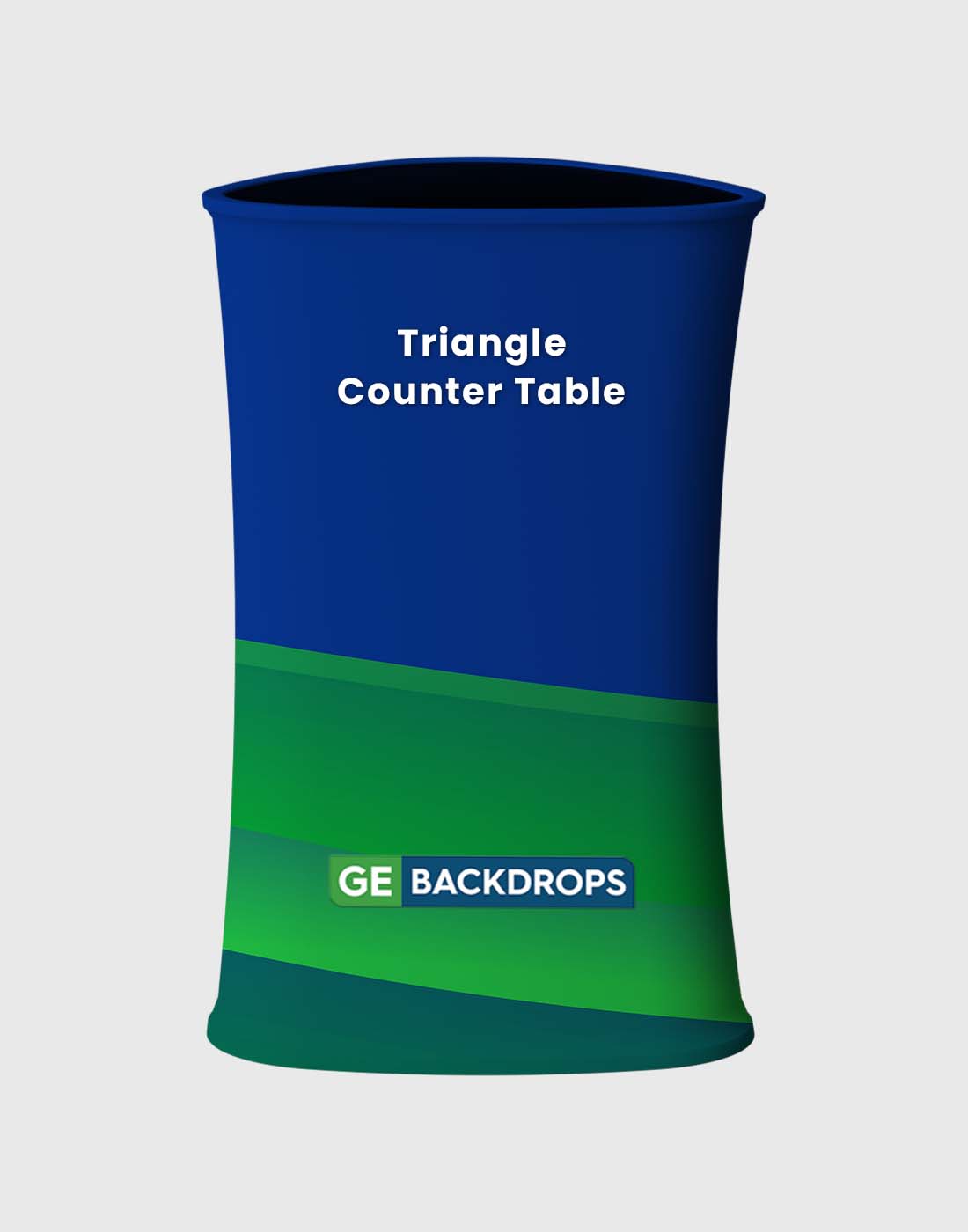 Triangle Fabric Display Counter (For Podium & Booth Exhibitions)