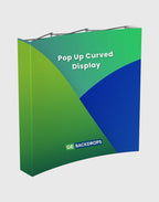Pop Up Curved Velcro Media Wall