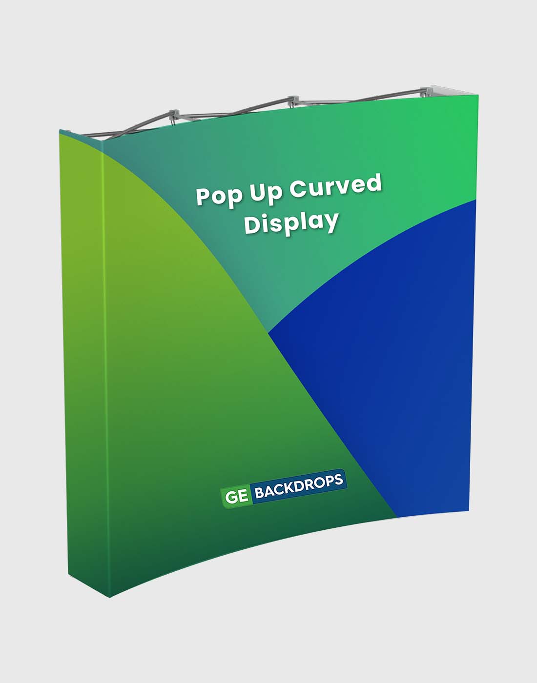 Pop Up Curved Velcro Media Wall