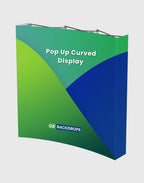 Pop Up Curved Velcro Media Wall