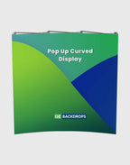 Pop Up Curved Velcro Media Wall