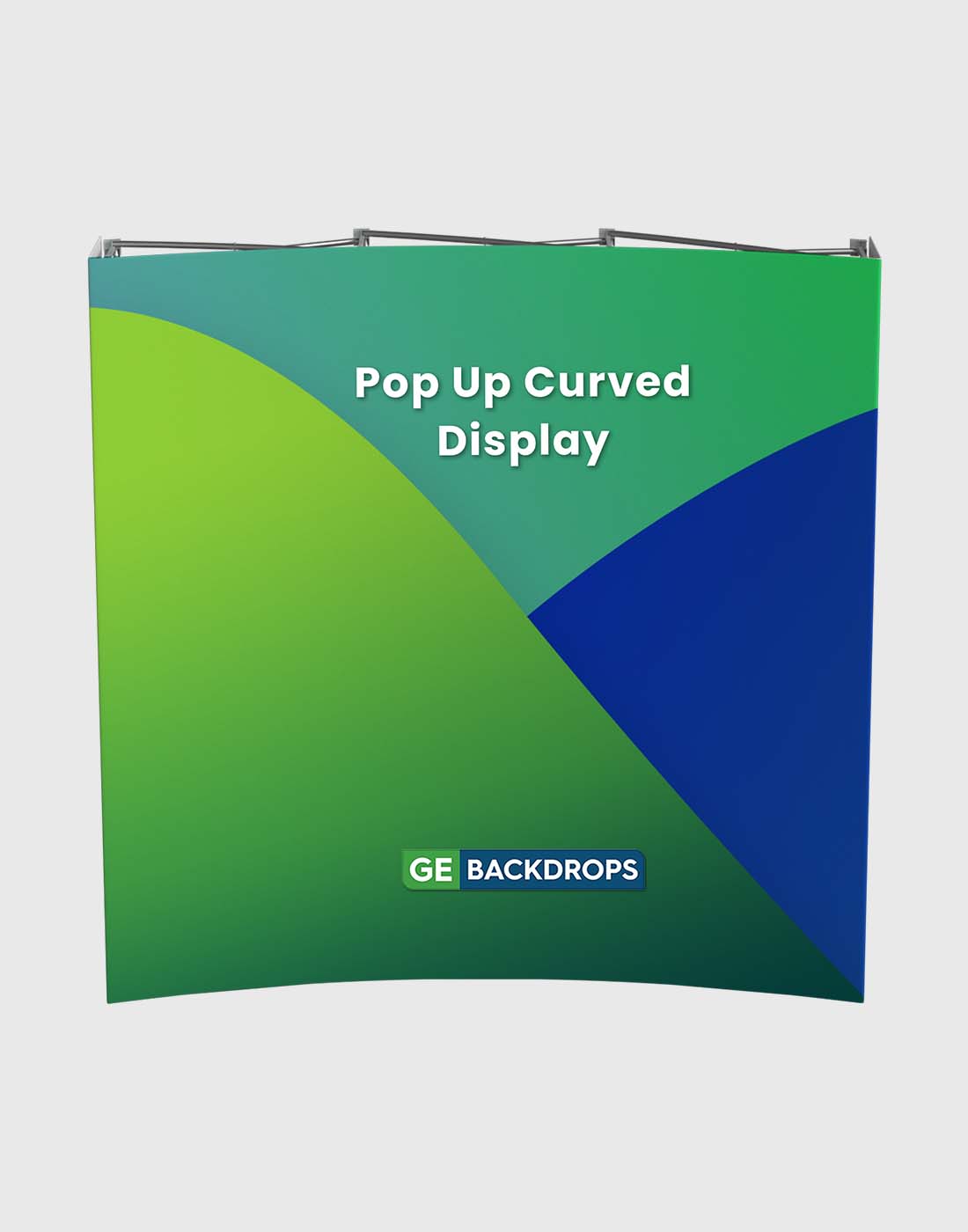 Pop Up Curved Velcro Media Wall
