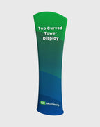 Top curved tower display