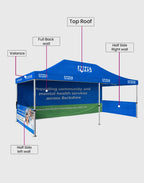 (20ft w x 10ft h ) Heavy Duty Custom Canopy Tent