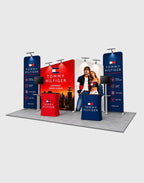 inclined wall booth kit for exhibitions