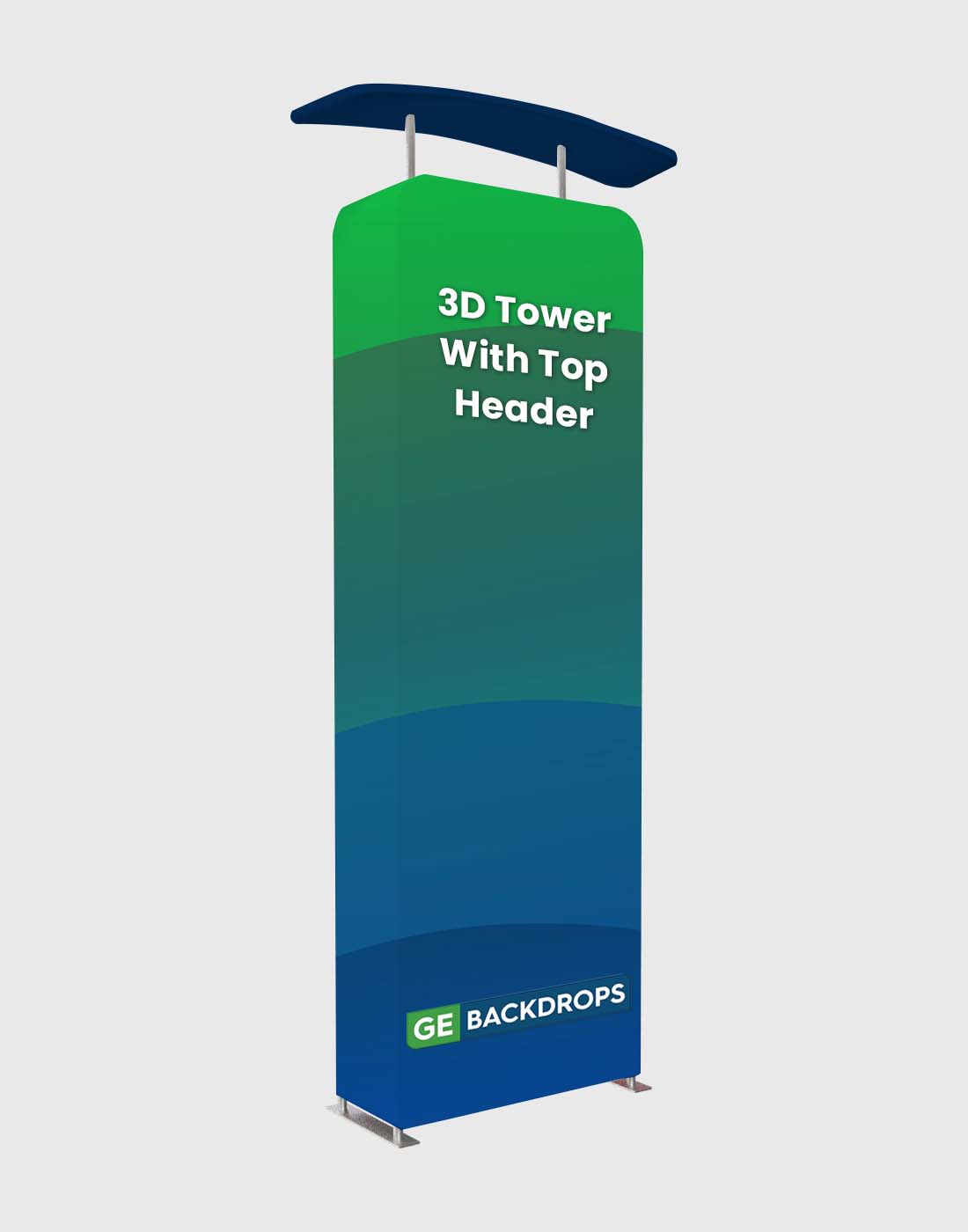 3D Vertical Column with Header