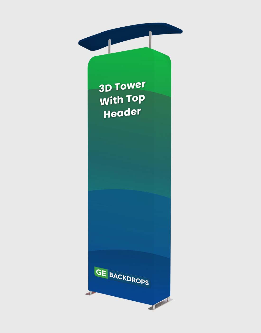 3D Vertical Column with Header