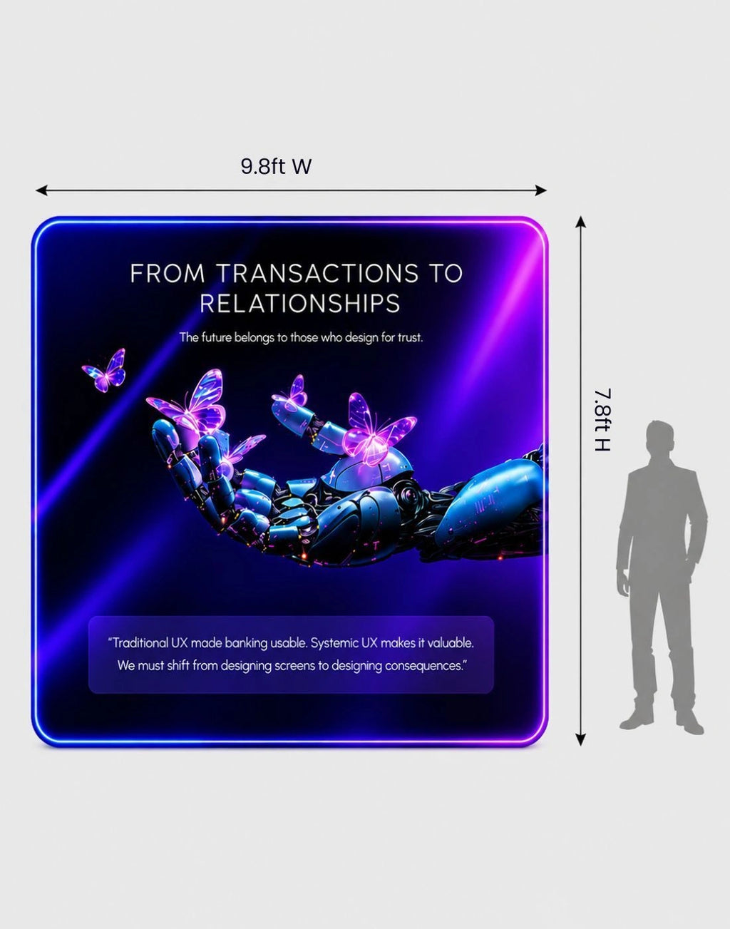 3D Wall Box Fabric Exhibition Display