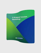 S Shape Wave Fabric Display Wall