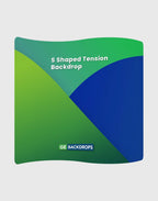 S Shape Wave Fabric Display Wall