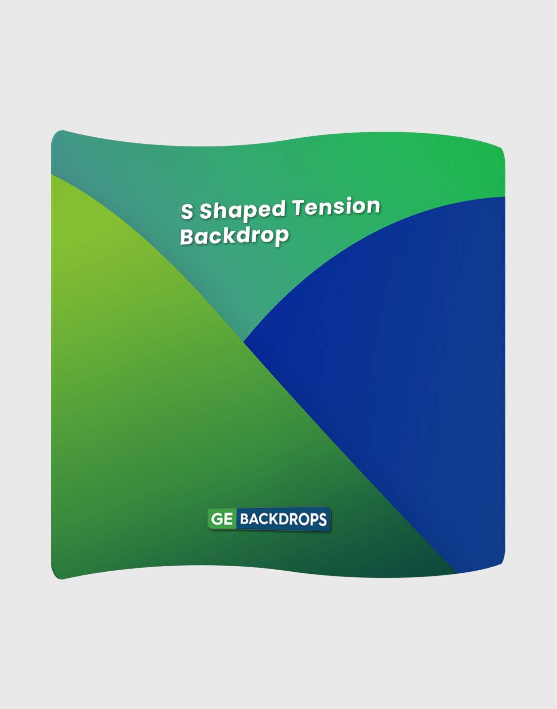 S Shape Wave Fabric Display Wall