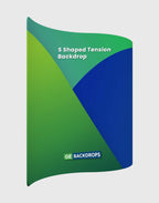 S Shape Wave Fabric Display Wall