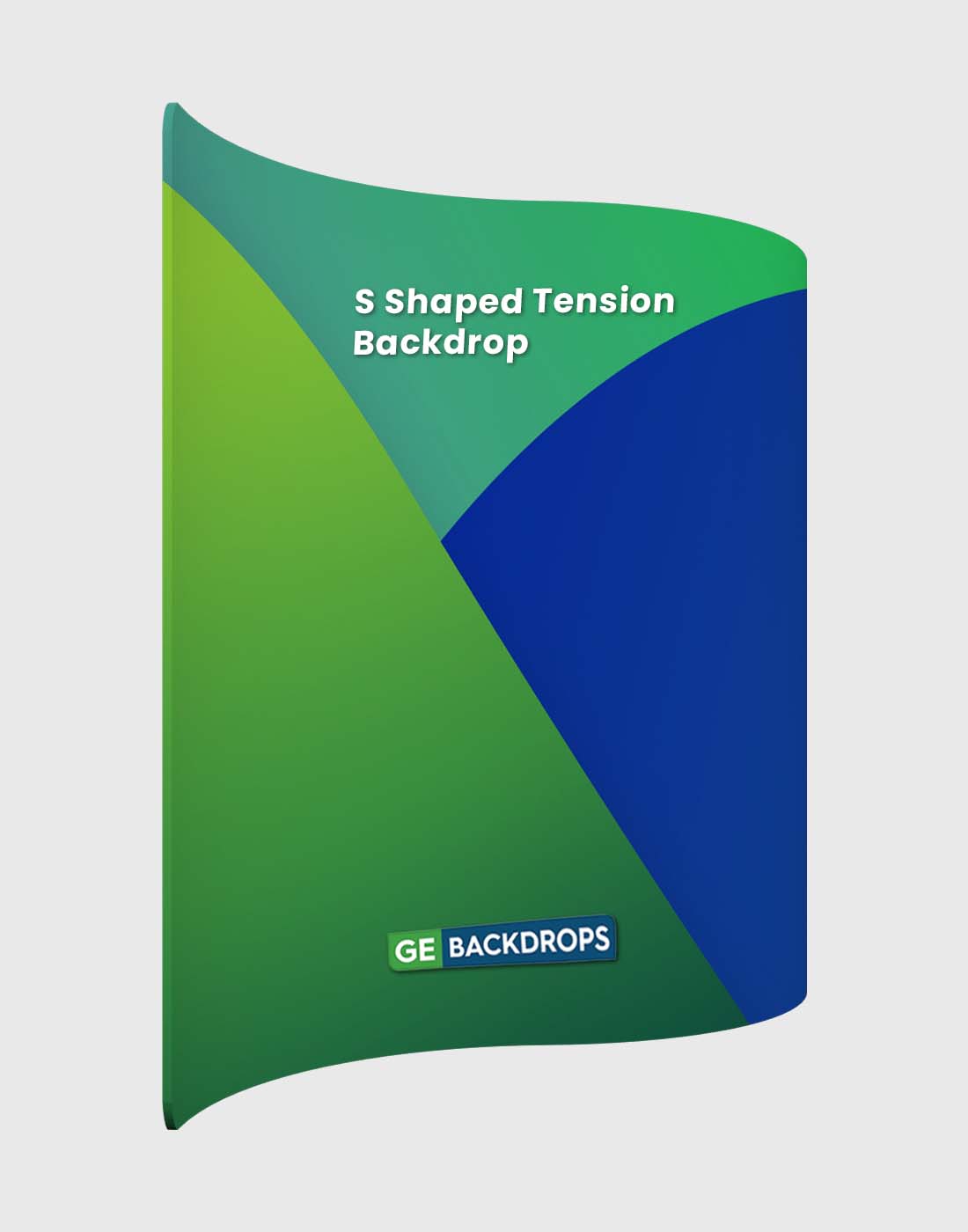 S Shape Wave Fabric Display Wall