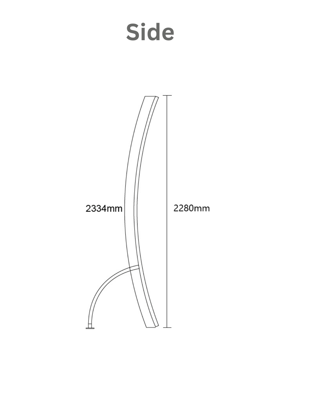 Modular U-Shape Fabric Display Stand
