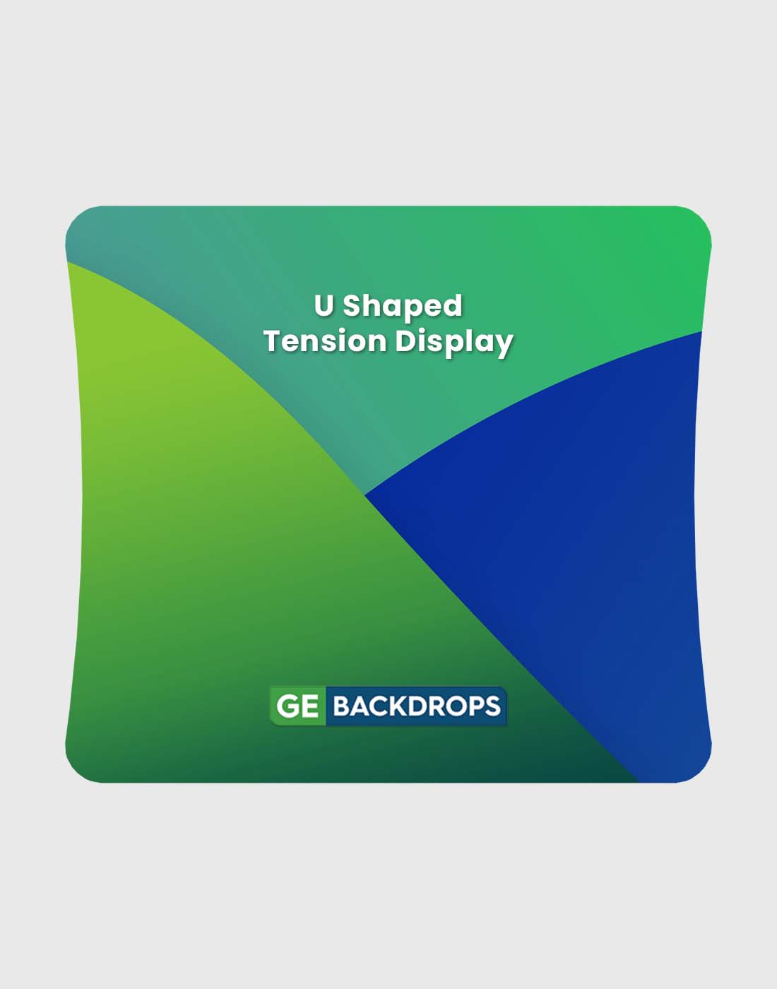 Modular U-Shape Fabric Display Stand