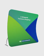 Modular U-Shape Fabric Display Stand