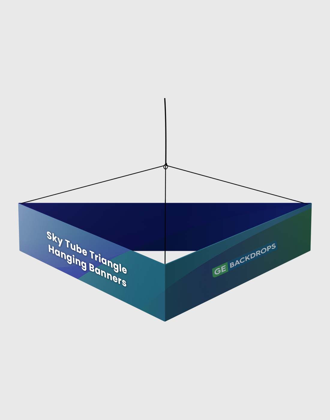 Tube triangle banner