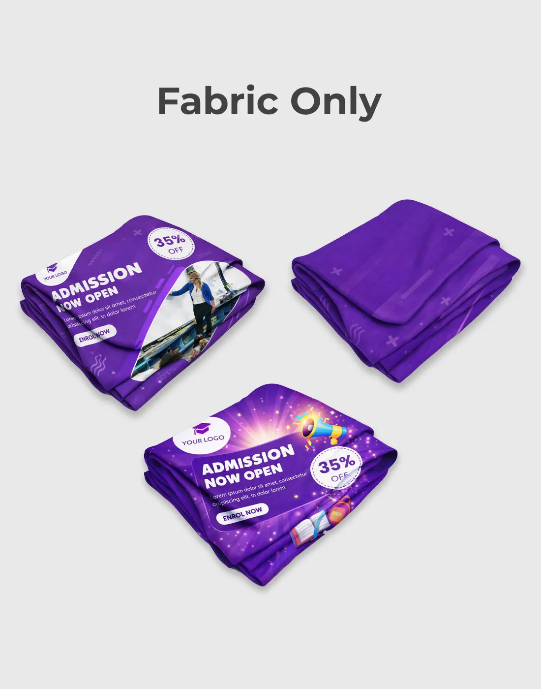 backlit trade show display LED fabric backdrop tube frame booth with counter and TV mount