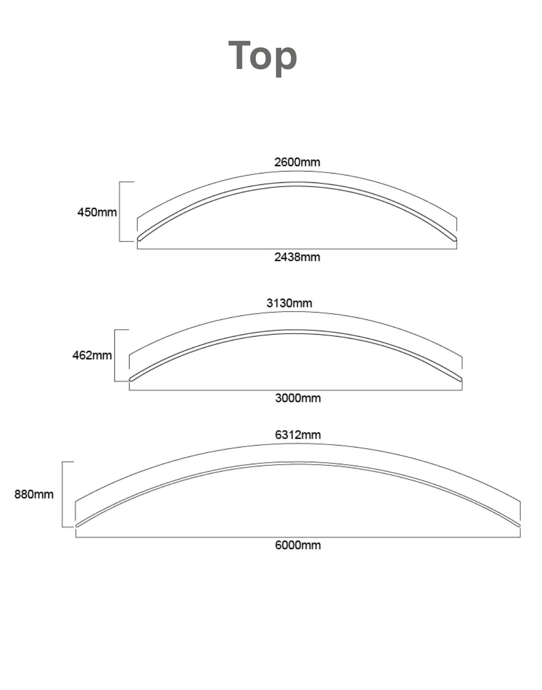 C Shaped Tension Portable Media Wall