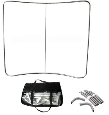 C Shaped Tension Portable Media Wall