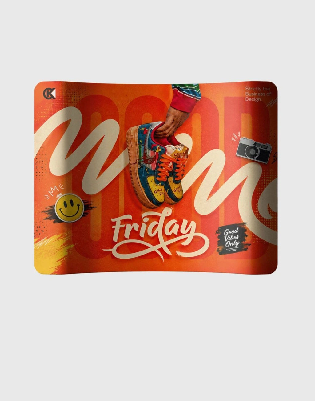 Curved Tension Media Wall