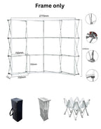 Pop Up Curved Velcro Media Wall